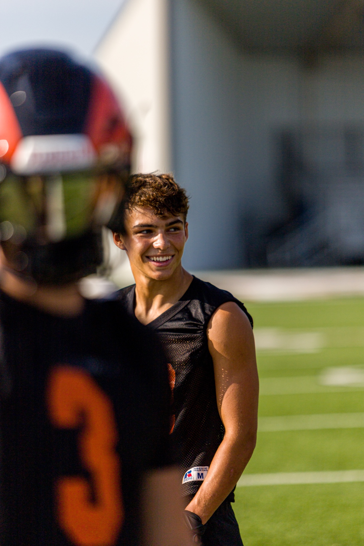 High school athlete feature shot at practice by Striide